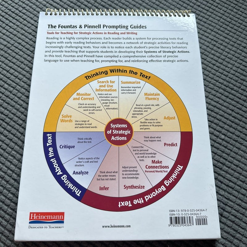 Fountas and Pinnell Prompting Guide Part 1 for Oral Reading and Early Writing