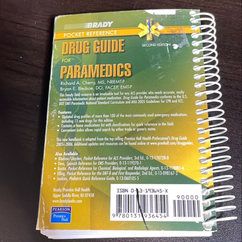 Drug Guide for Paramedics