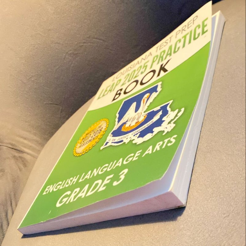 LOUISIANA TEST PREP LEAP 2025 Practice Book English Language Arts Grade 3