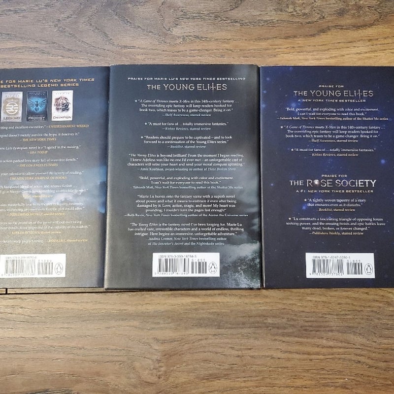 The Young Elites Trilogy (The Midnight Society is signed)