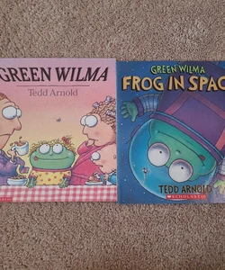 Green Wilma Frog in Space and Green Wilma