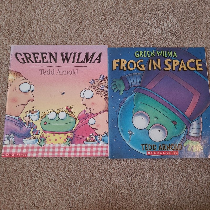 Green Wilma Frog in Space and Green Wilma