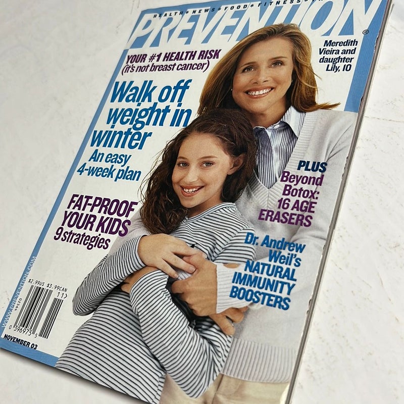 Prevention November 2003 Single Issue 