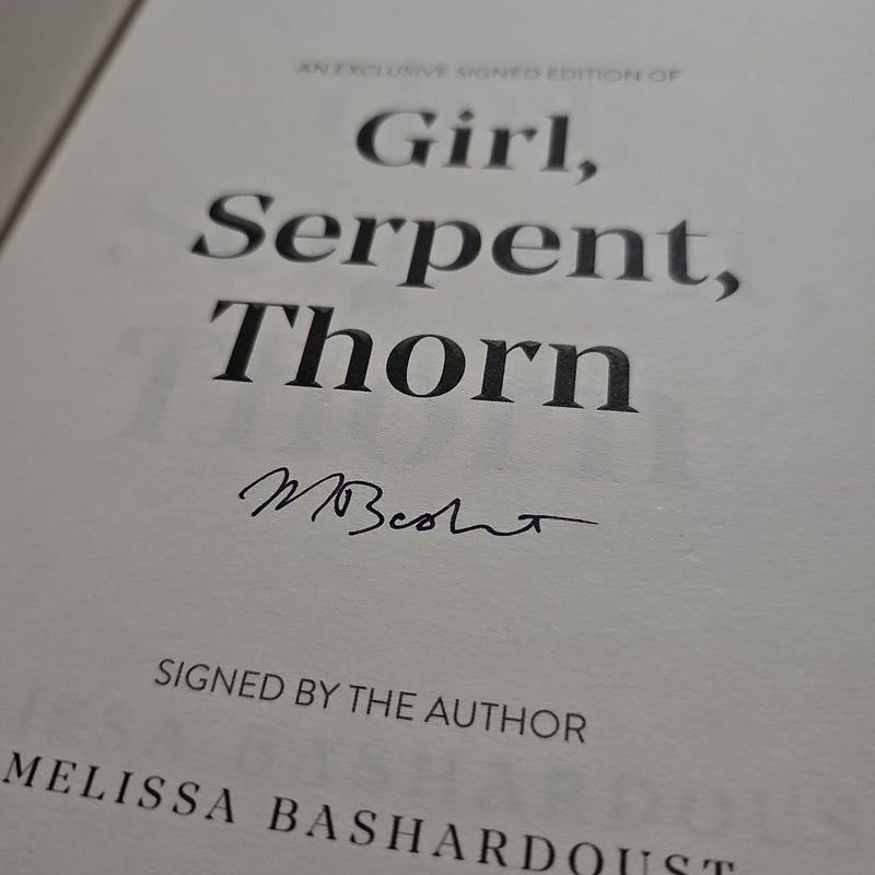 Girl, Serpent, Thorn - SIGNED!!