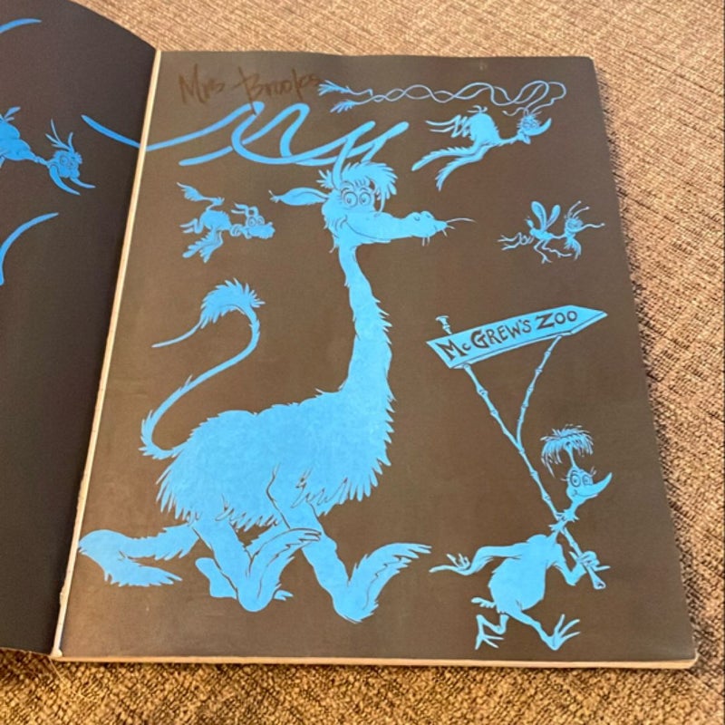 [Banned Book] If I Ran The Zoo (1977) Paperback Dr. Suess