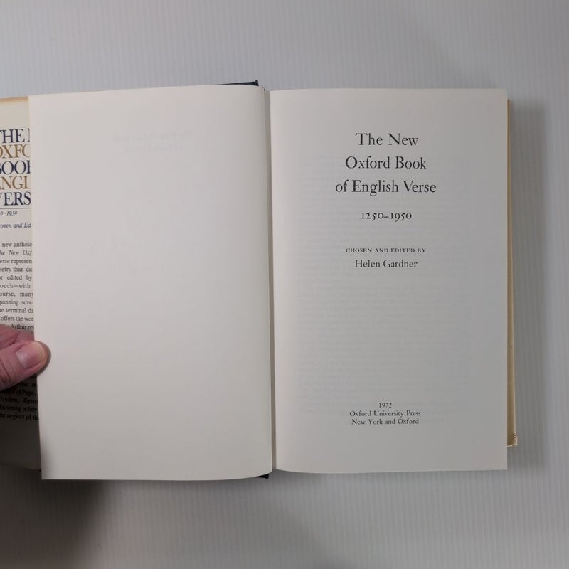 The New Oxford Book of English Verse, 1250-1950