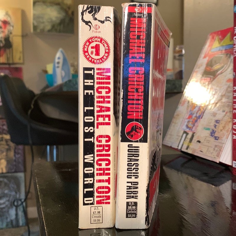 Jurassic Park & The Lost World-Crichton BUNDLE