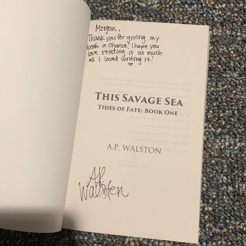 This Savage Sea (signed)