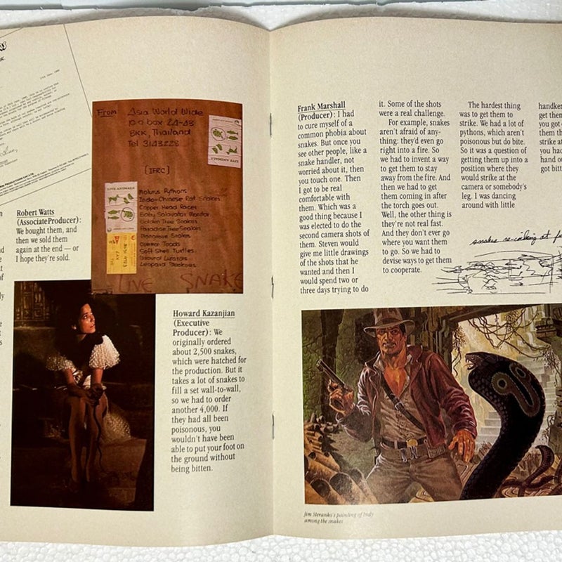 Vintage Raiders of the Lost Ark Collector’s Album - 1981, 10 3/4 X 8 1/4 Inches. 64 Pages. Original "behind the scenes" collector's album! Features details on story, production and cast of Indiana Jones and the Raiders of the Lost Ark