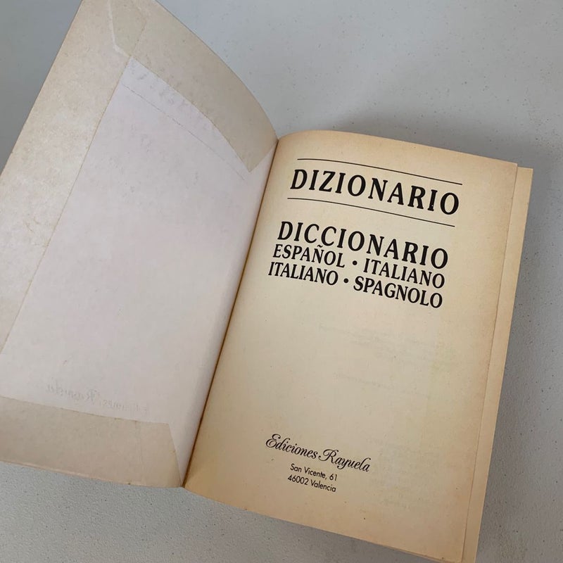 Dizionario Diccionario Español - Italiano / Italiano - Spagnolo