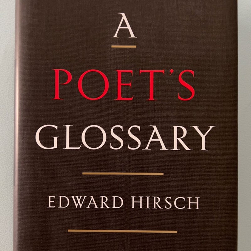 A Poet's Glossary