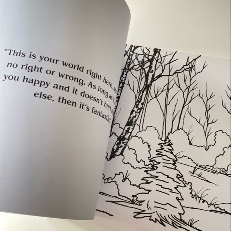 Official Bob Ross Colouring Book