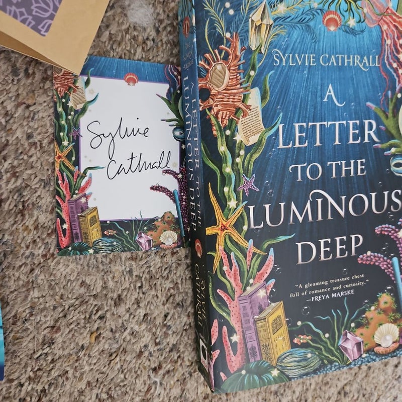 A Letter to the Luminous Deep Caffeine and Legends Partial Box Sylvie Cathrall Bookish Merch Young Adult Magic