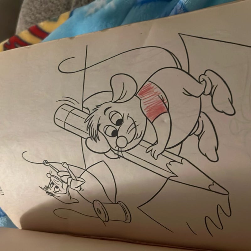Vintage 90s Cinderella coloring book 