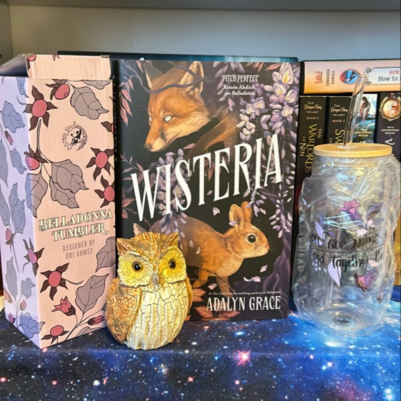 Wisteria SIGNED *Fairyloot* exclusive with Glass Tumbler