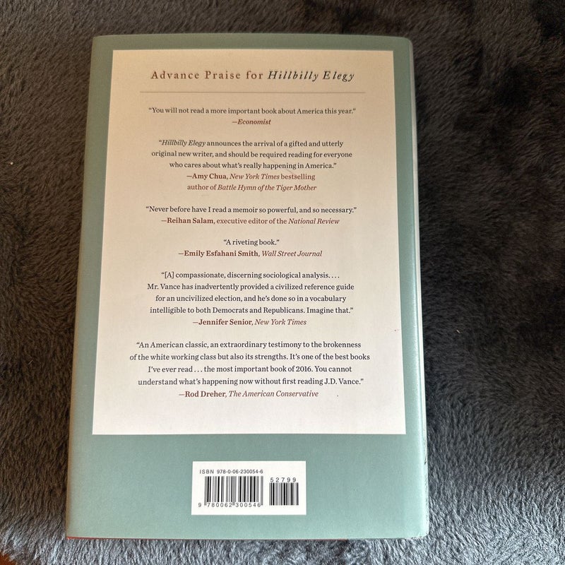(First Edition) Hillbilly Elegy