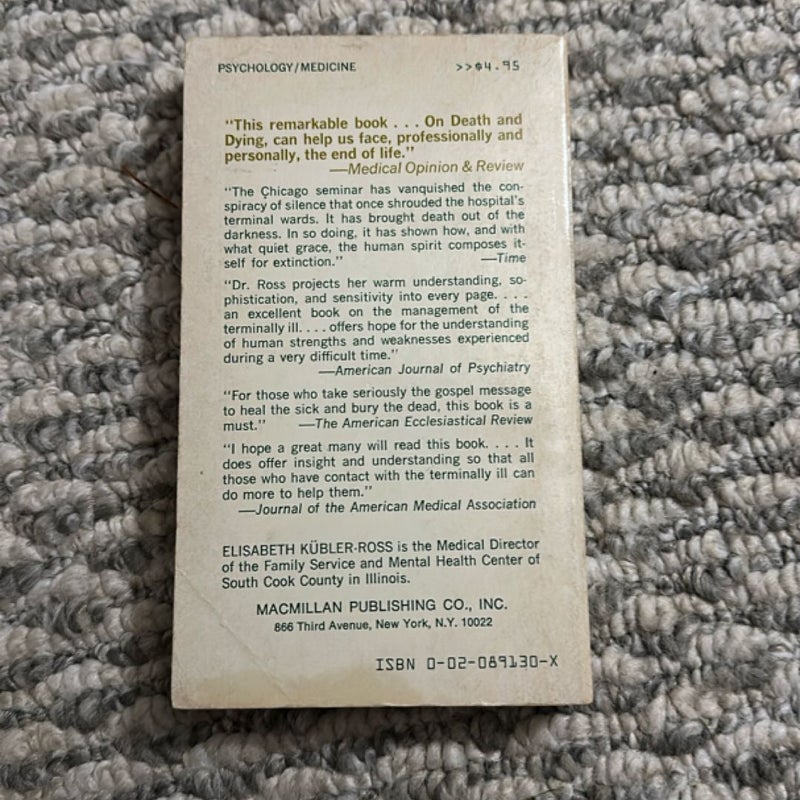On Death and Dying