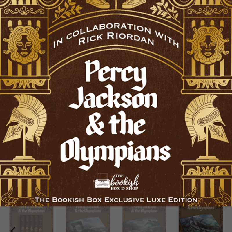 Percy Jackson and the Olympians series Booksih box exclusive