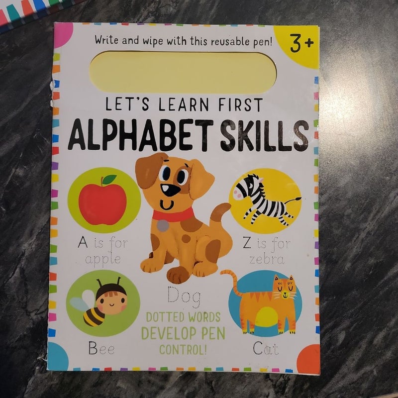 Let's Learn- First Alphabet Skills (Write and Wipe) - Literati