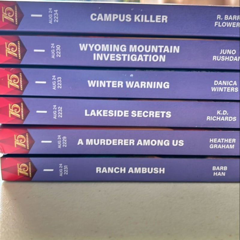 Harlequin Intrigue Aug 24 - 6 books 