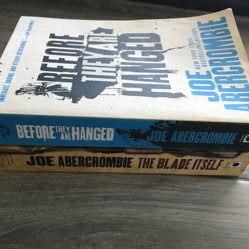 The Blade Itself + Before They Are Hanged (The First Law Series) Book 1 & 2 - Epic Fantasy Series SFF  - Trade Paperback