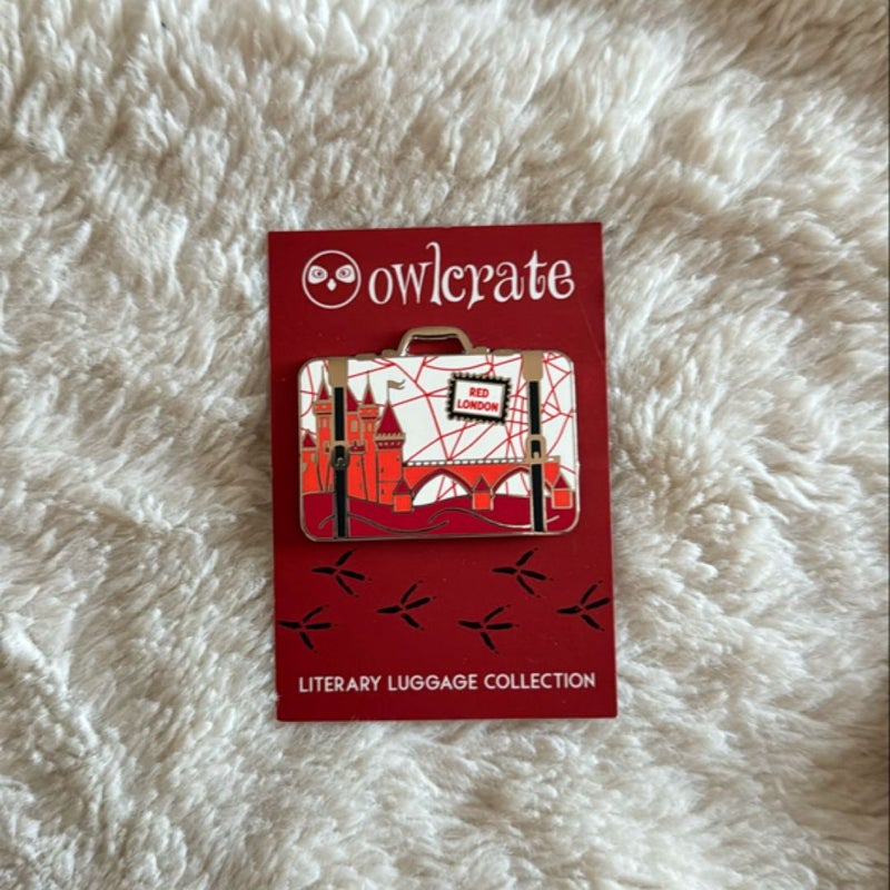 A Darker Shade of Magic Red London enamel pin (Owlcrate exclusive)