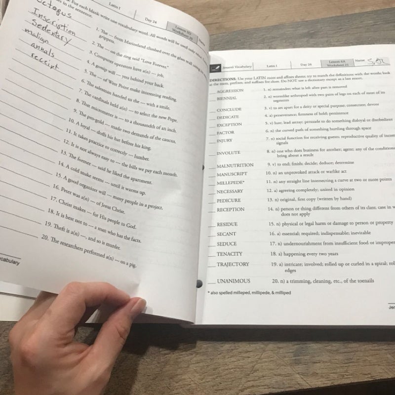 Masterbooks Vocabulary 