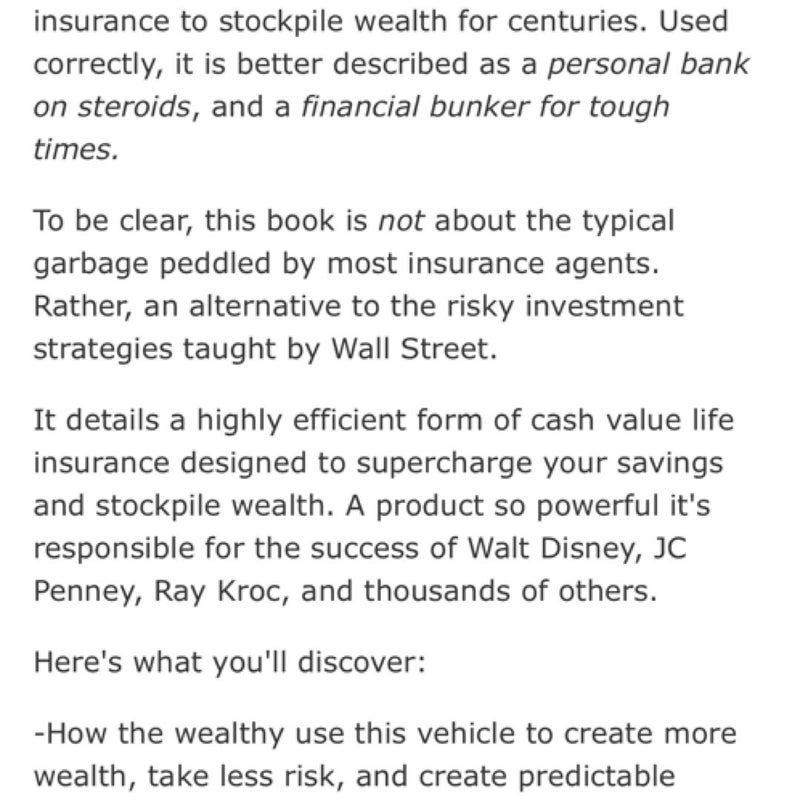 Money. Wealth. Life Insurance