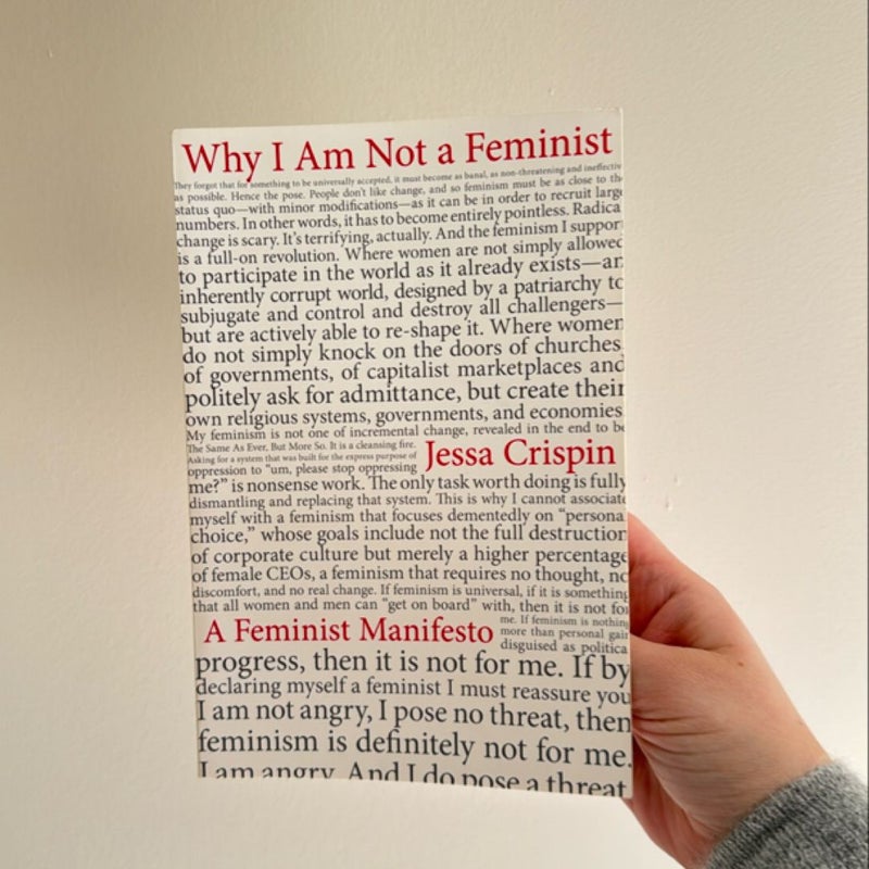 Why I Am Not a Feminist