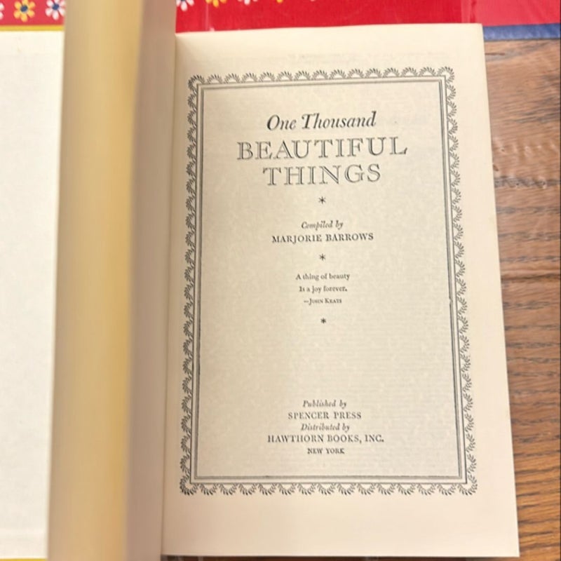 One Thousand Beautiful Things 