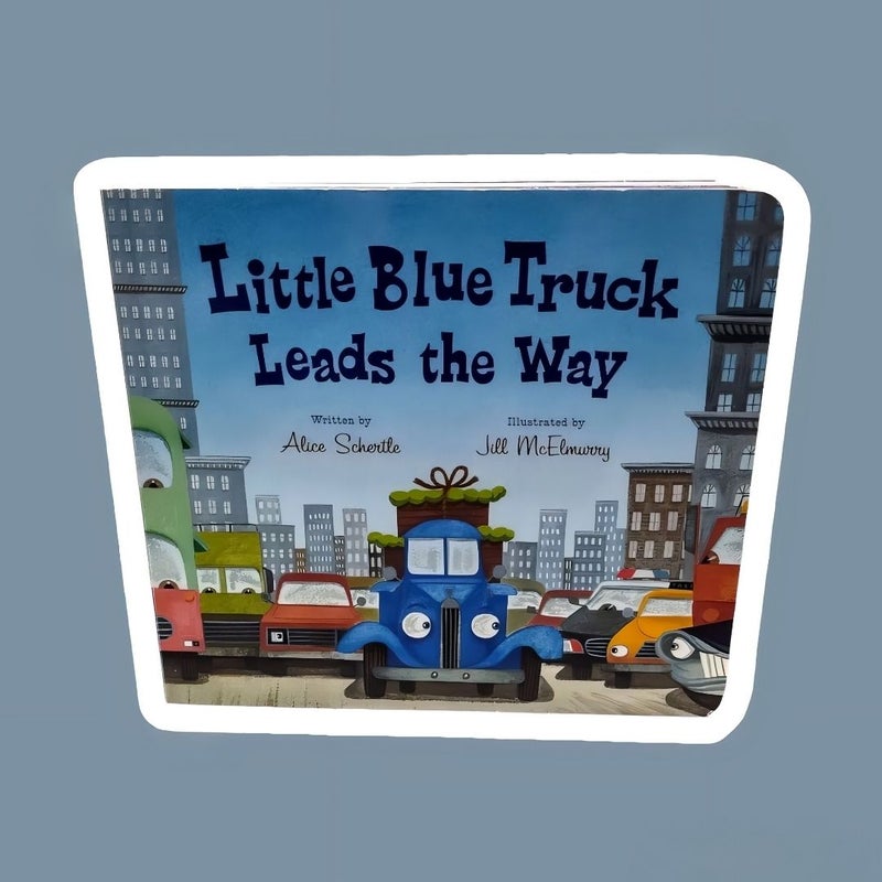 Little Blue Truck Leads the Way Board Book