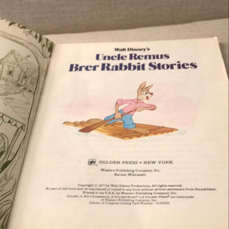 Uncle Remus Brer Rabbit Stories