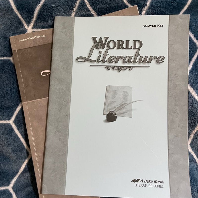 Abeka World Literature Answer Key and Quiz/Test Key