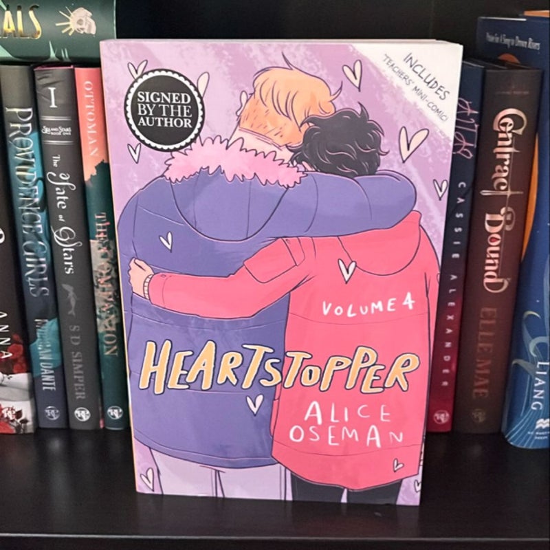 Heartstopper Vol 4 UK Edition Signed