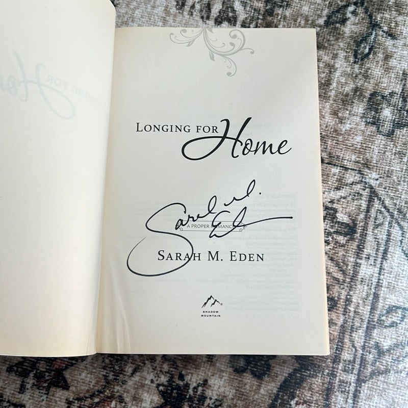 Signed copy:: Longing for Home