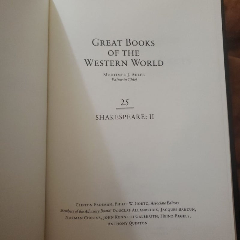 Great Books: Shakespeare II