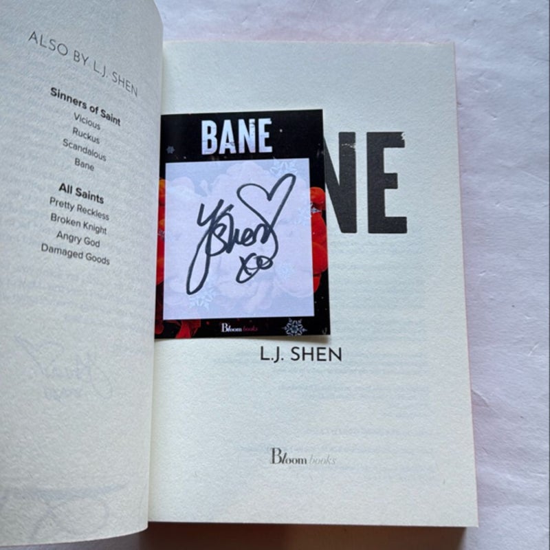 Bane - signed bookplate