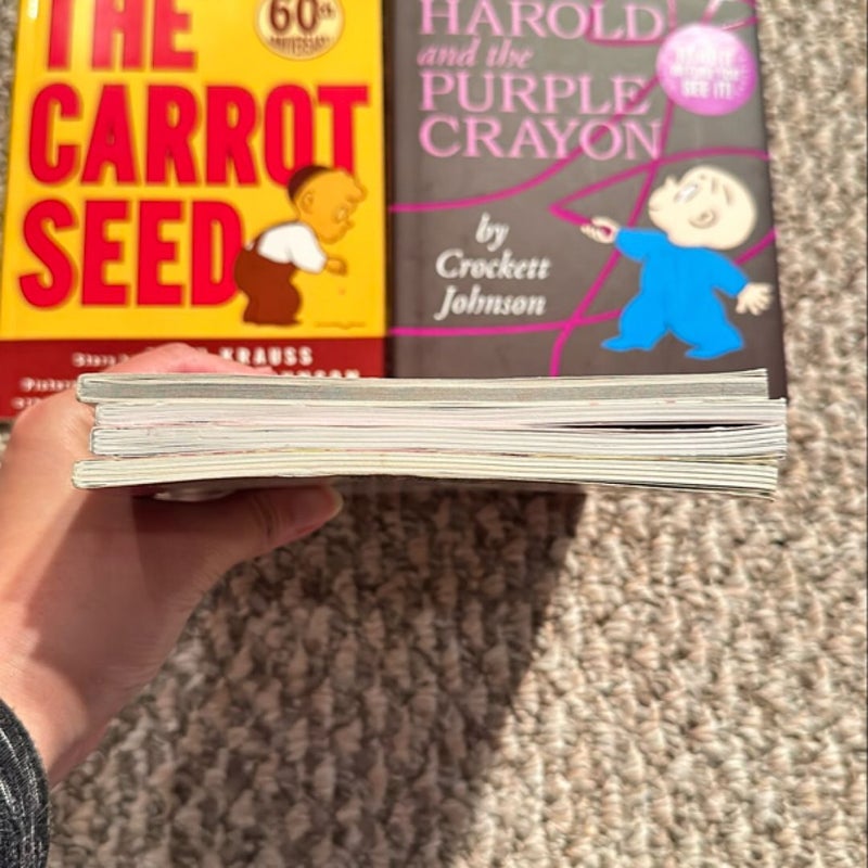 Lot of Crockett Johnson books (Harold’s and the purple crayon series and carrot seed) 