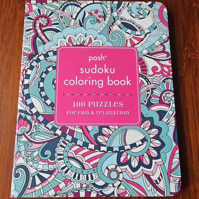 Posh Sudoku Adult Coloring Book