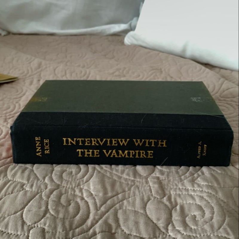 INTERVIEW WITH THE VAMPIRE- First Edition, First Printing HC