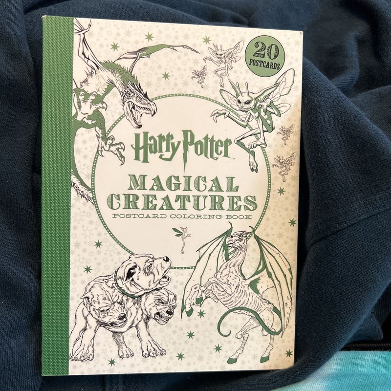 Harry Potter: Magical Creatures Postcard Coloring Book by Scholastic