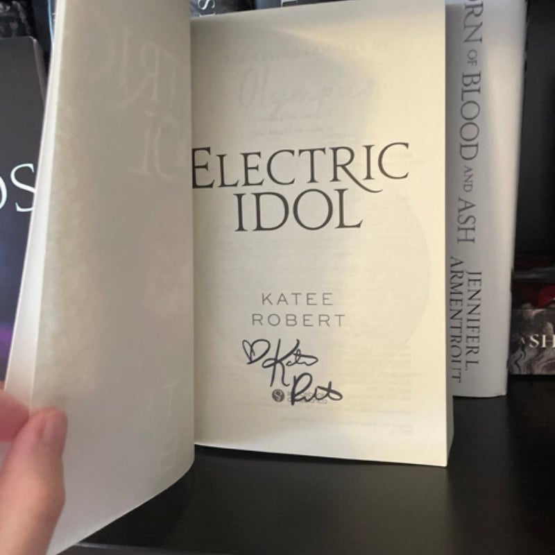 Neon Gods and Electric Idol stamp signed 