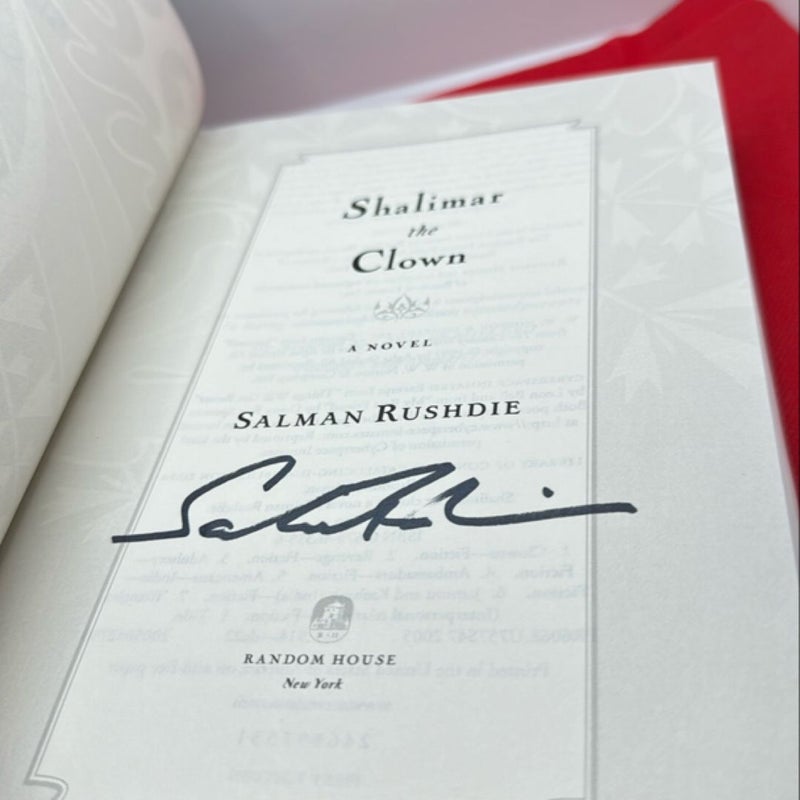 *SIGNED* Shalimar the Clown 1st Edition