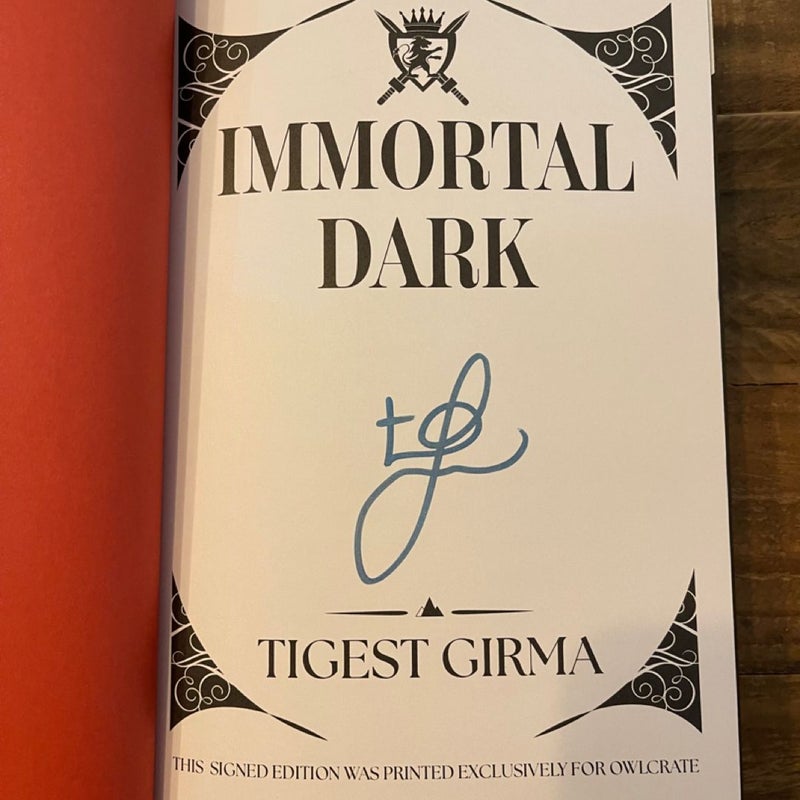 Immortal Dark (Owlcrate Hand Signed Edition)