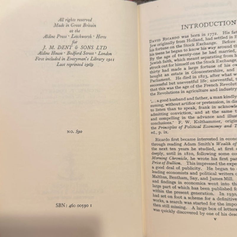 The Principles of Political Economy and Taxation