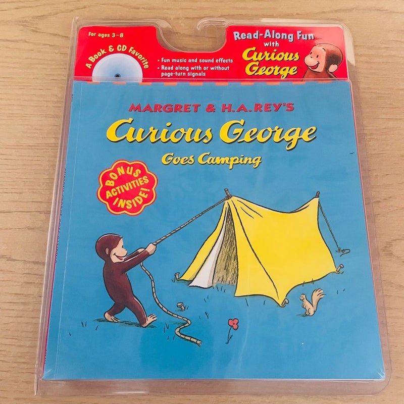 Curious George Goes Camping Book and Cd