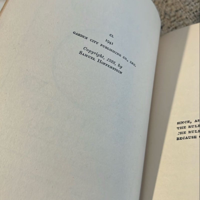 Poems in Praise of Practically Nothing *1941 edition