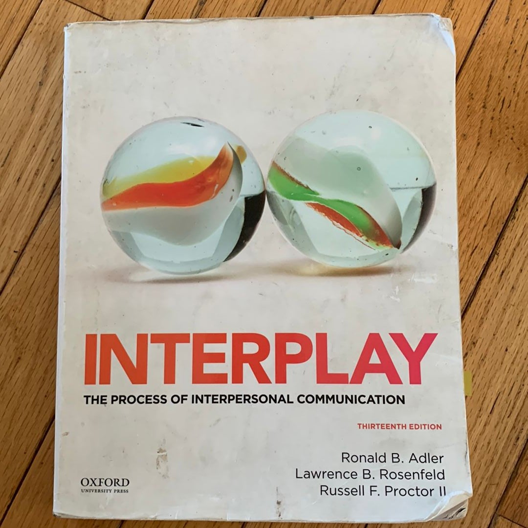 Adler: Interplay By Ronald B. Adler, Lawrence B. Rosenfeld, Russell F ...