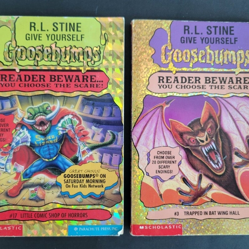 GHOST OF FEAR STREET & GIVE YOURSELF GOOSEBUMPS HORROR BOOKS R.L. STINE 1ST ED.