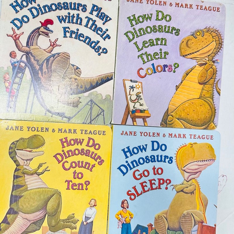 Lot of 4 How Do Dinosaurs …? Board Books